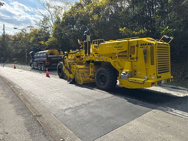 県道上分多ノ郷線道路舗装工事